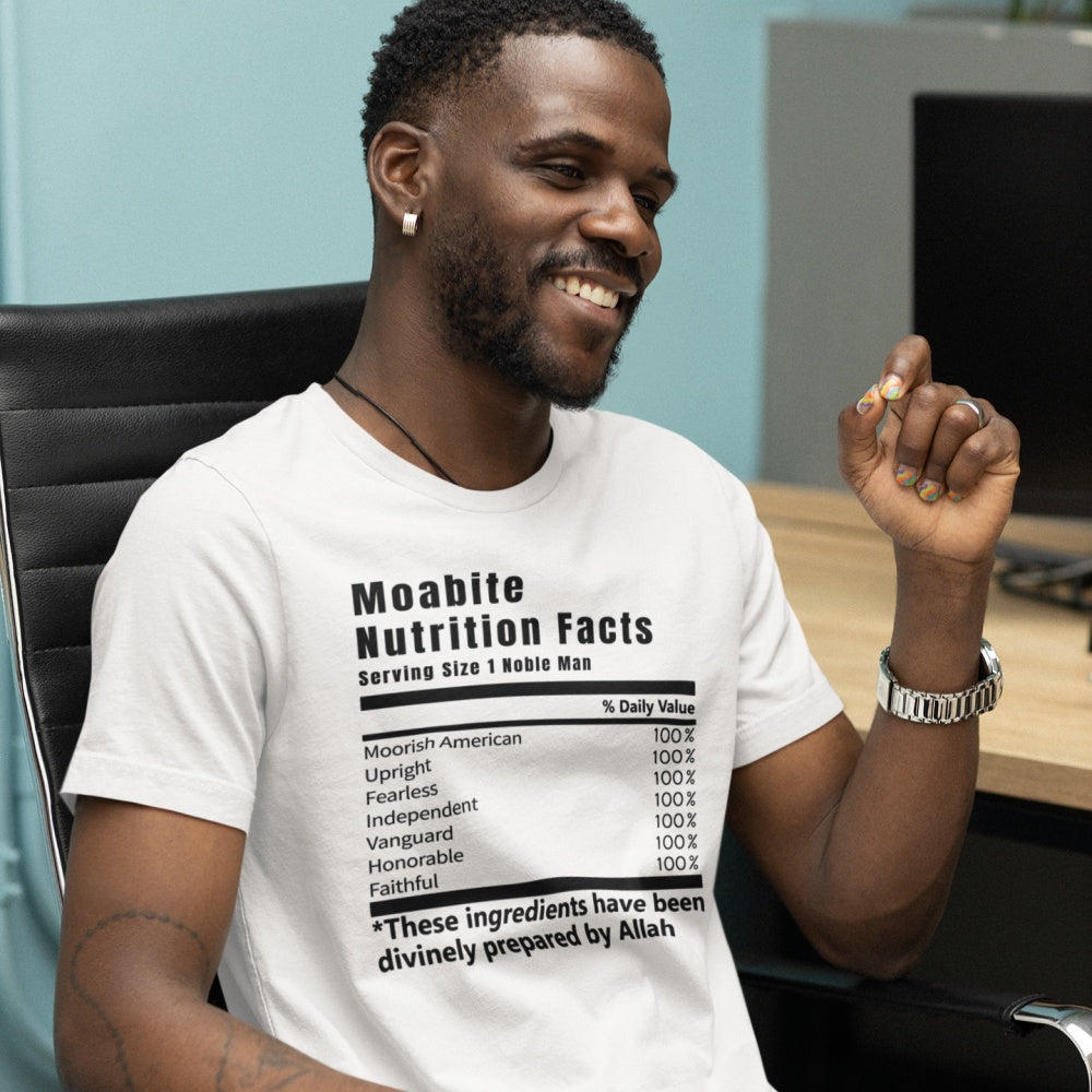 Moabite Nutrition Facts Tee Shirt